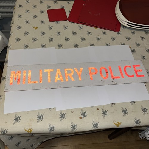 Militär polizei schild eines - polizei,